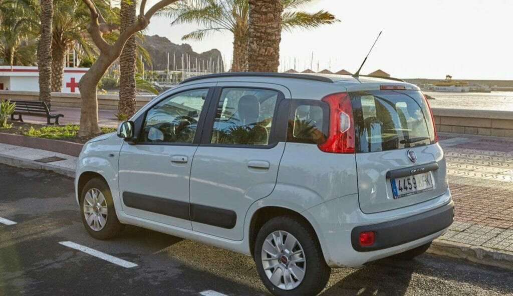 Fiat Panda, rental car on La Gomera